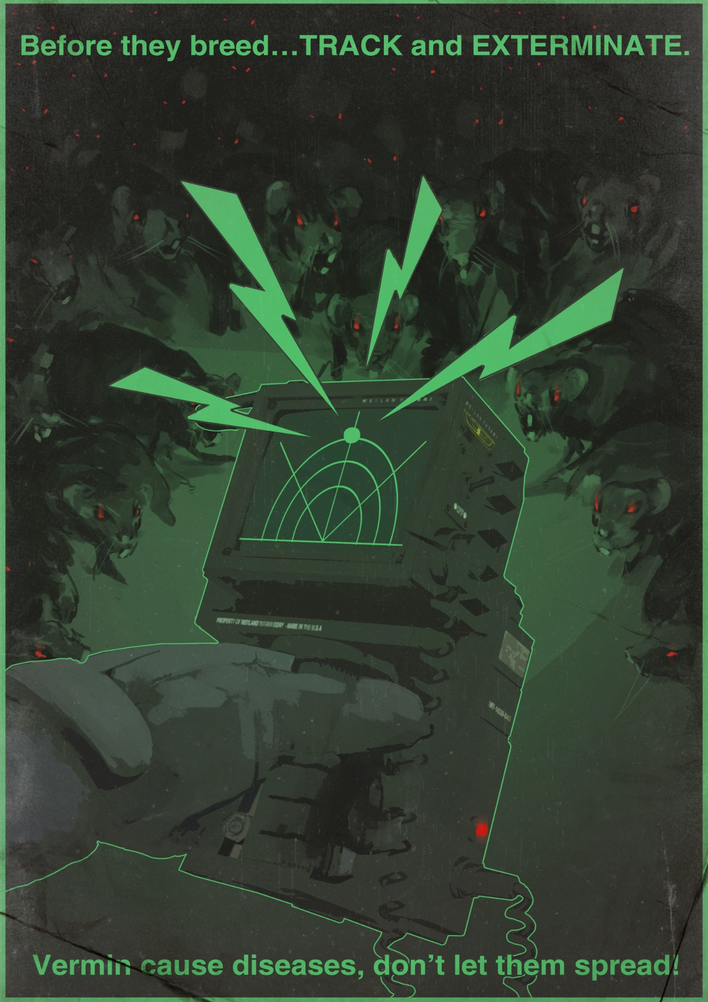 Track and exterminate poster