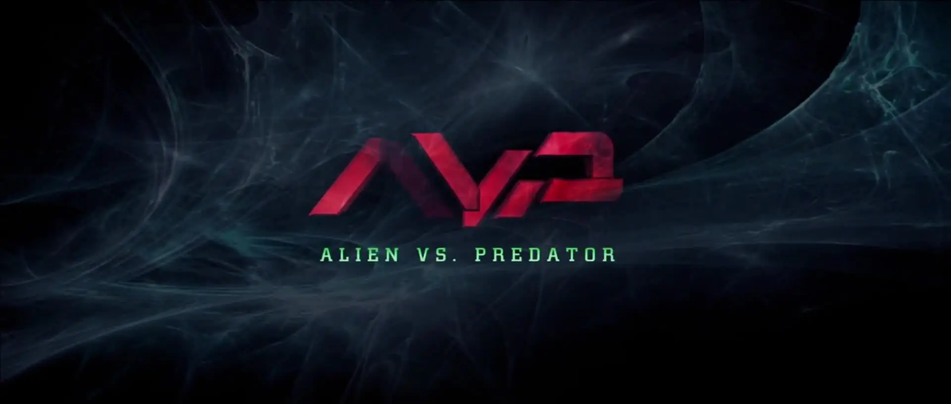 Stylized AVP title card forming from smoke-like strands.