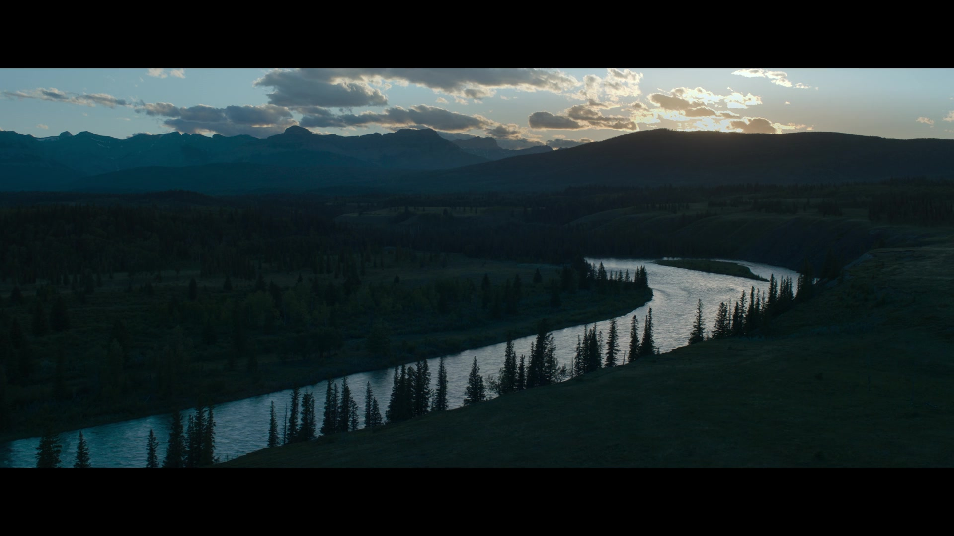 River at dusk